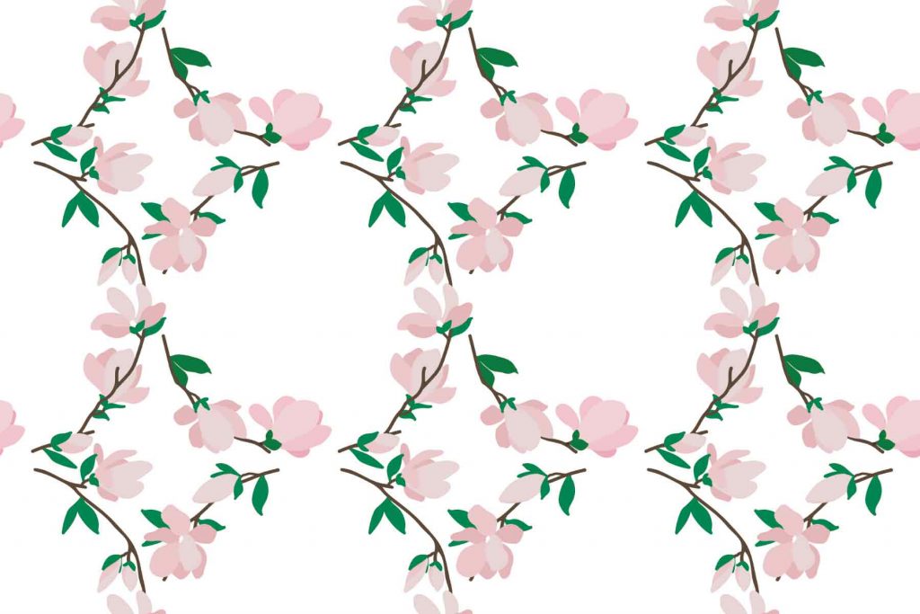 Magnolia Seamless Pattern