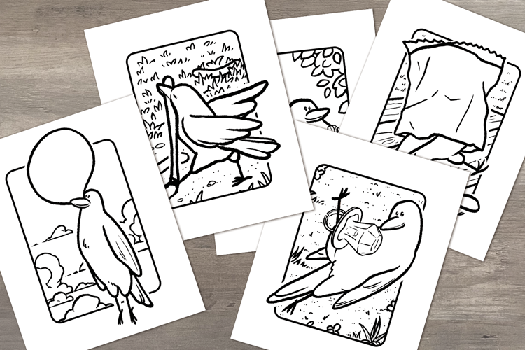 Murder-or-Treat Colouring Pages