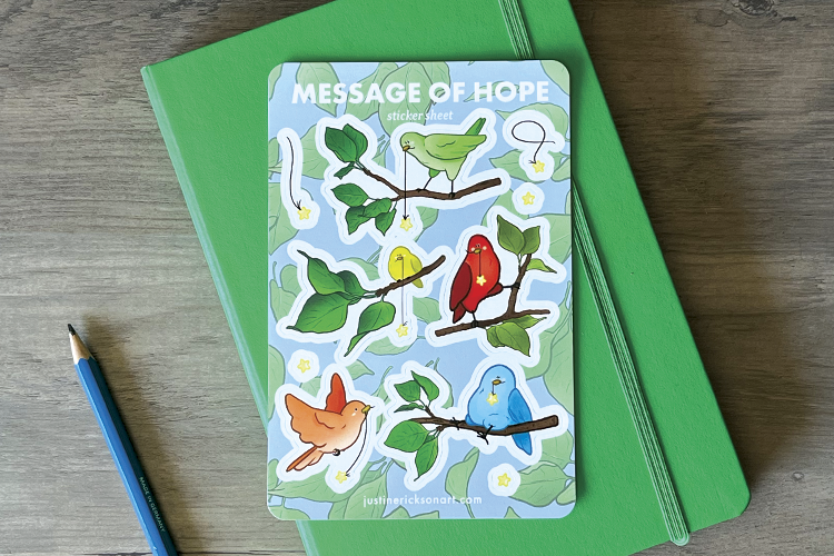Message of Hope Sticker Sheet