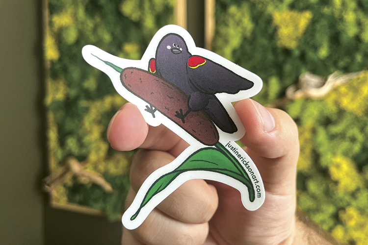 Red-winged Blackbird Sticker
